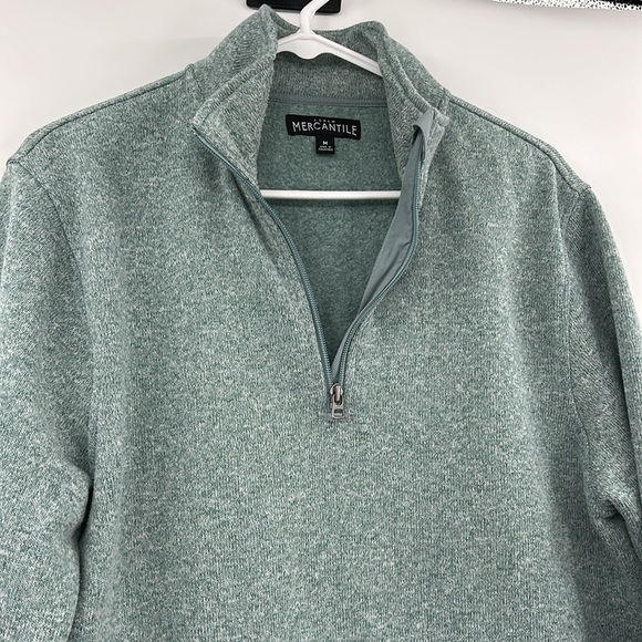 J. Crew Mercantile Half-Zip‎ Sweater Fleece Men's Medium J8349 - Picture 3 of 7